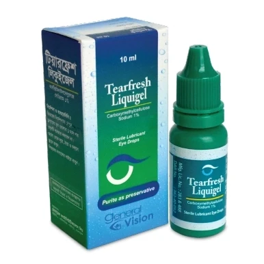 Tearfresh Liquigel Ophthalmic Solution 10 ml drop, Carboxymethylcellulose Sodium 1%