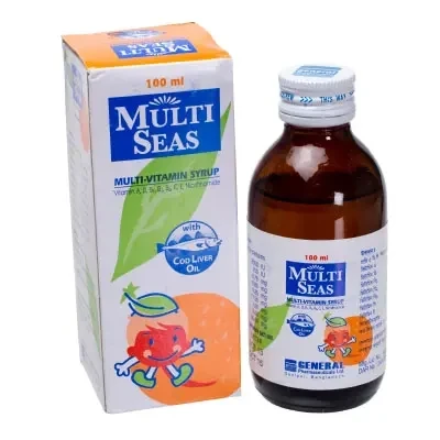 Multi Seas Syrup 100 ml drop, Multivitamin + Cod Liver Oil