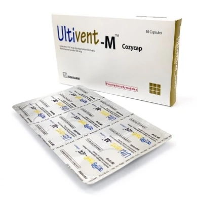Ultivent-M Dry Powder Inhalation Capsule (DPI), Indacaterol + Glycopyrronium + Mometasone Furoate 150 mcg+50 mcg+160 mcg
