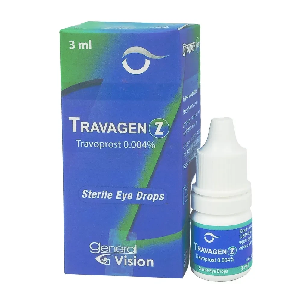 Travagen Z Ophthalmic Solution 3 ml drop, Travoprost 0.004%