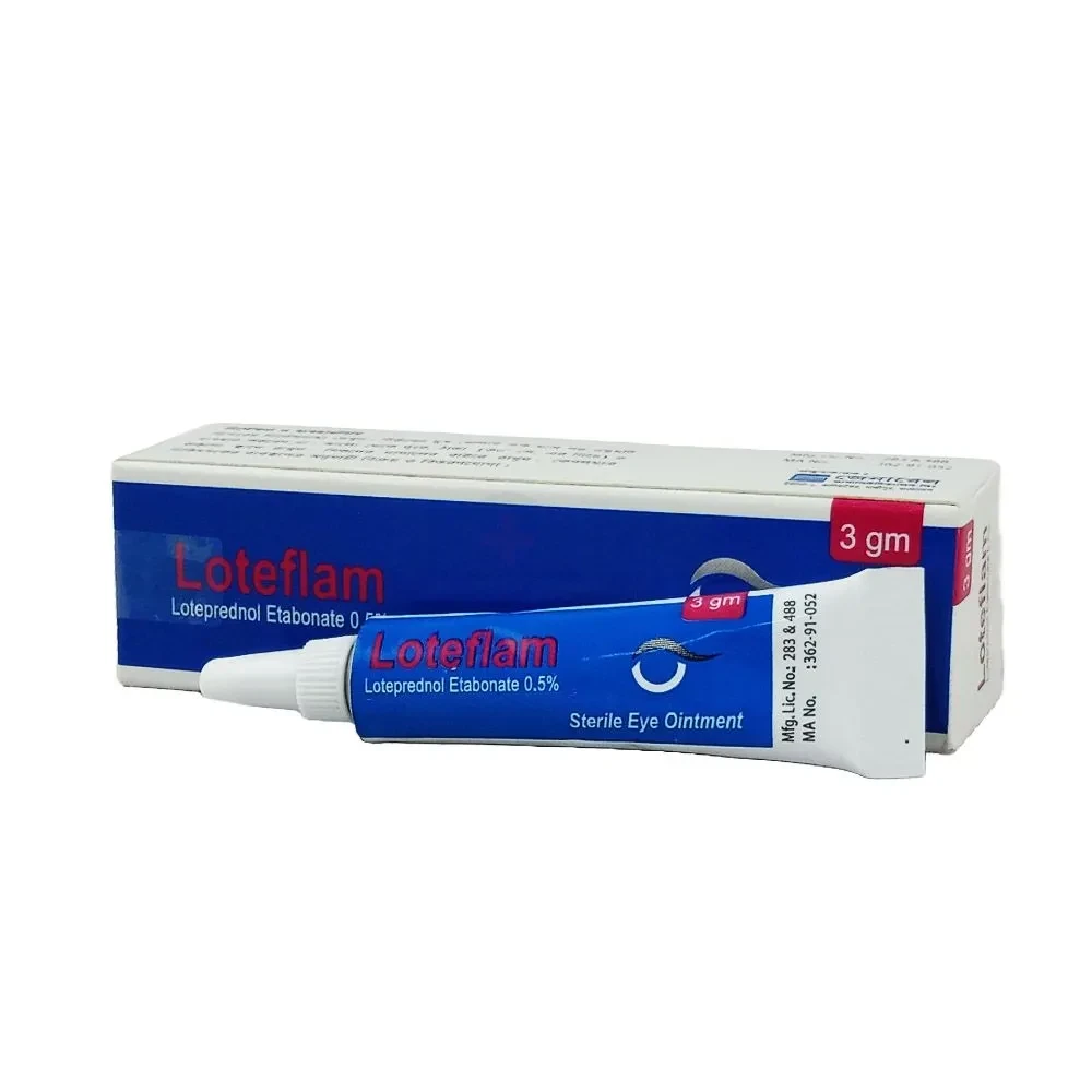 Loteflam Ophthalmic Gel 3 ml tube, Loteprednol Etabonate 0.5%
