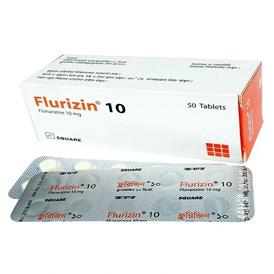 Flurizin Tablet, Flunarizine 10 mg