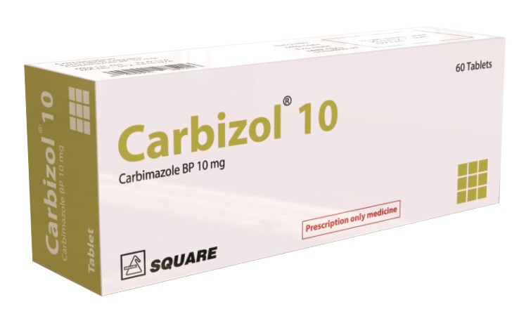 Carbizol Tablet, Carbimazole 10 mg