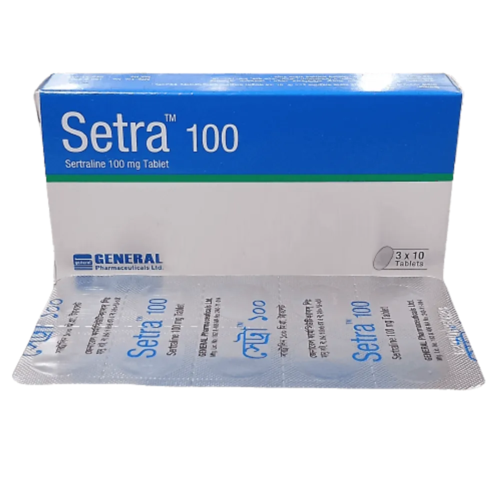 Setra Tablet, Sertraline Hydrochloride 100 mg