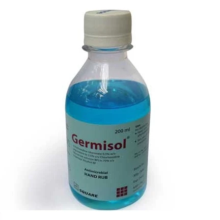 Germisol Hand Rub, Chlorhexidine Gluconate + Isopropyl alcohol 0.5%+70%, 50ml