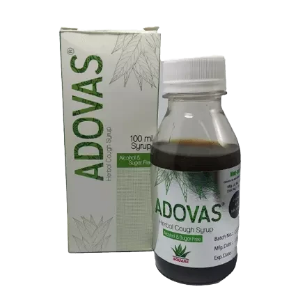 Adovas Syrup, Herbal cough syrup [Vasakarista] 100 ML