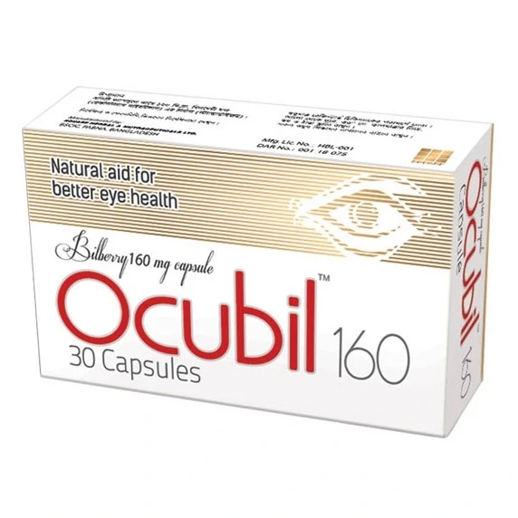 Ocubil Capsule, Bilberry fruit [Vaccinium myrtillus L] 160 mg