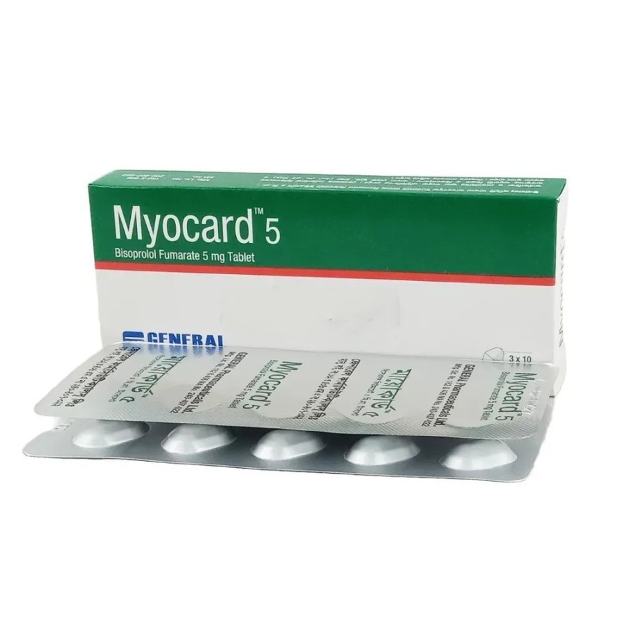 Myocard Tablet, Bisoprolol Fumarate 5 mg