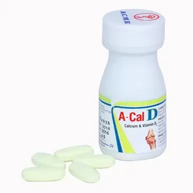 A-Cal D (30 pcs Tablet), Elemental Calcium + Vitamin D3 500 mg+200 IU
