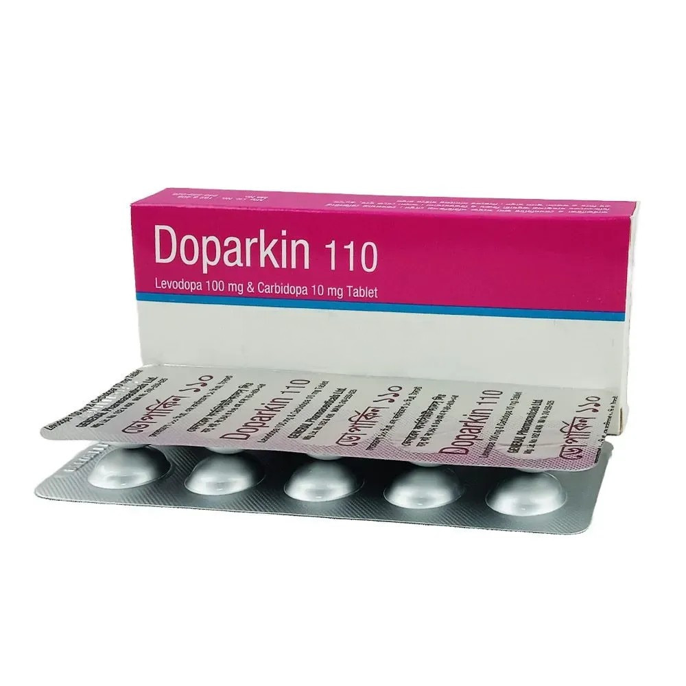 Doparkin Tablet, Levodopa + Carbidopa 100 mg+10 mg