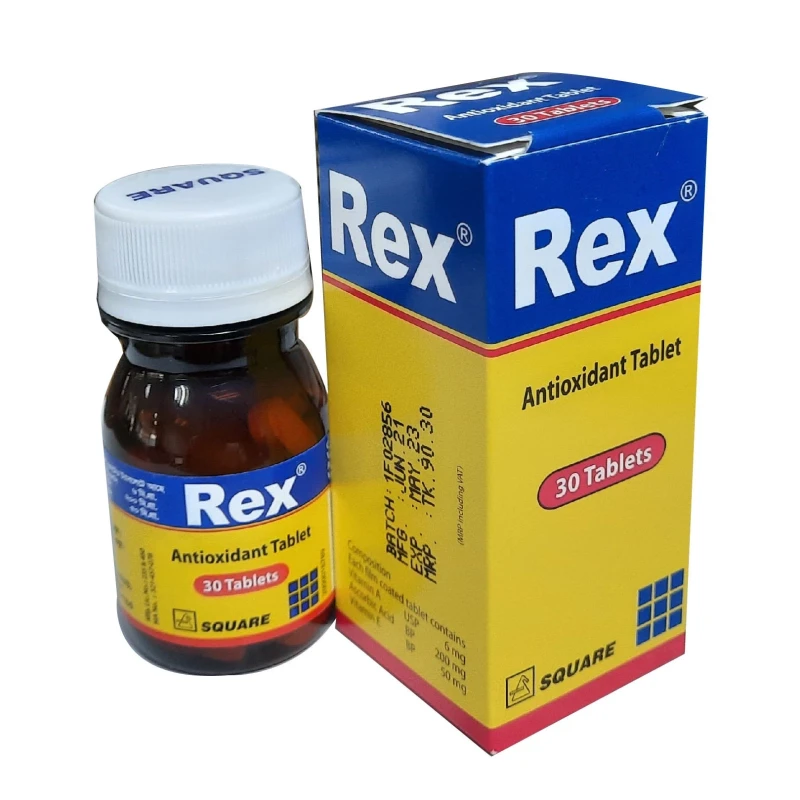 Rex Tablet, Betacarotene + Vitamin C + Vitamin E 6 mg+200 mg+50 mg