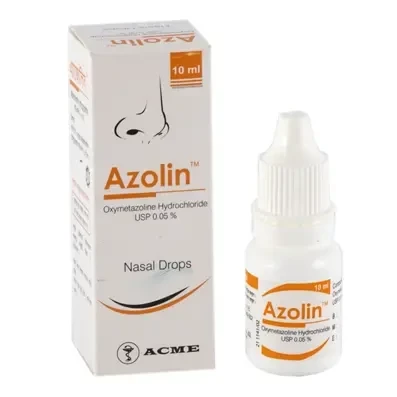 Azolin Nasal Drop 10 ml drop, Oxymetazoline Hydrochloride 0.05%