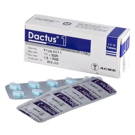 Dactus Tablet, Glimepiride 1 mg
