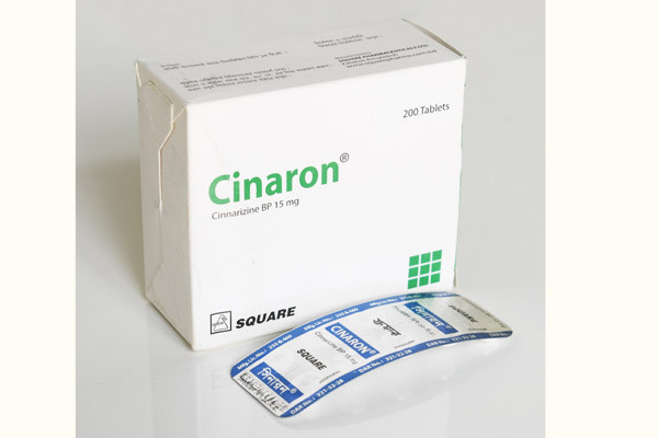 Cinaron Tablet , Cinnarizine 15 mg