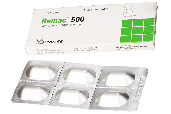 Remac Tablet, Clarithromycin 500 mg