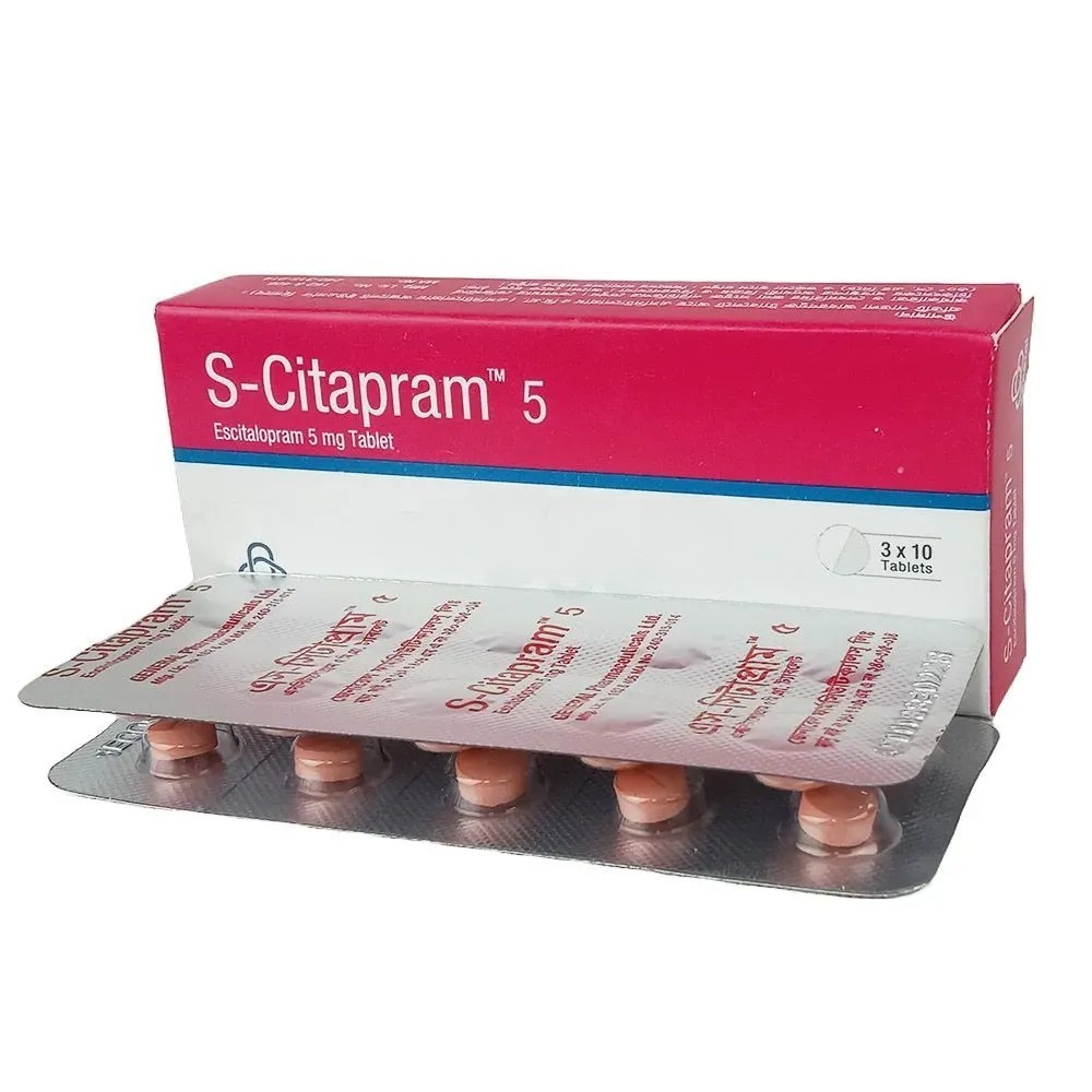 S-Citapram Tablet, Escitalopram Oxalate 5 mg