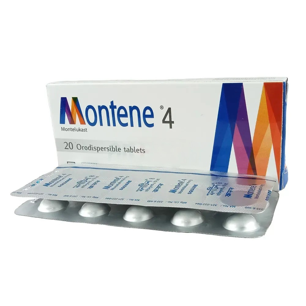 Montene Dispersible Tablet, Montelukast Sodium 4 mg