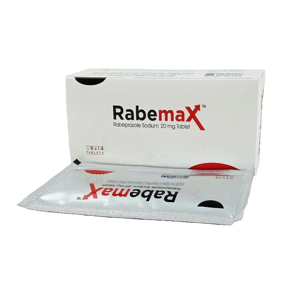 Rabemax Tablet (Enteric Coated), Rabeprazole Sodium 20 mg