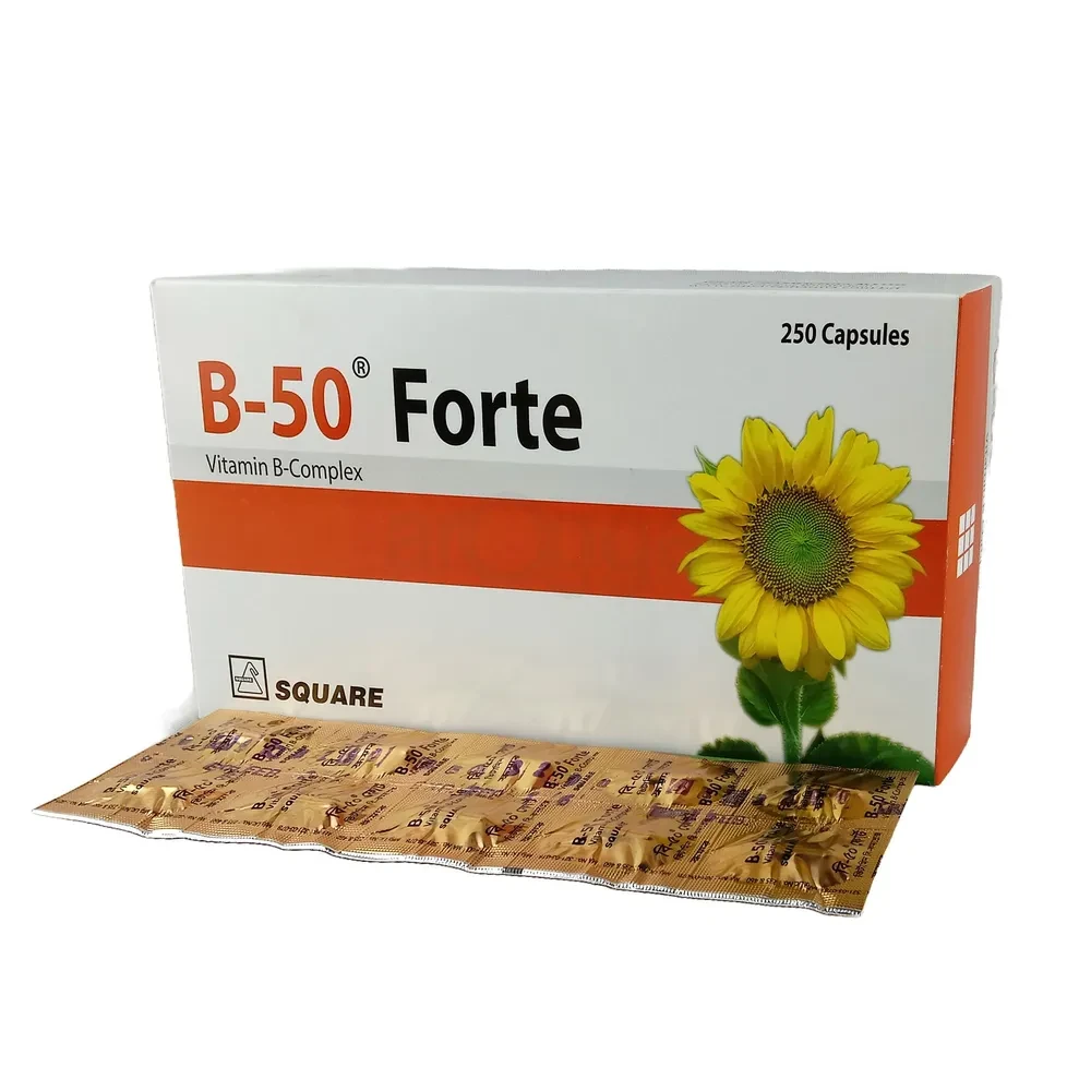 B-50 Forte Capsule,  Vitamin B complex 5 mg+2 mg+2 mg+20 mg