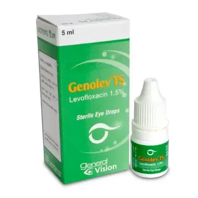 Genolev TS Ophthalmic Solution 5 ml drop, Levofloxacin 1.5%