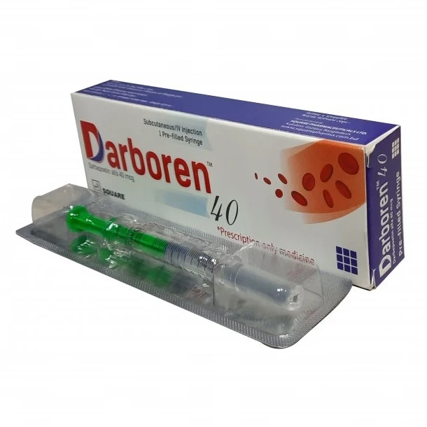 Darboren SC Injection, Darbepoetin Alfa 40 mcg/0.4 ml