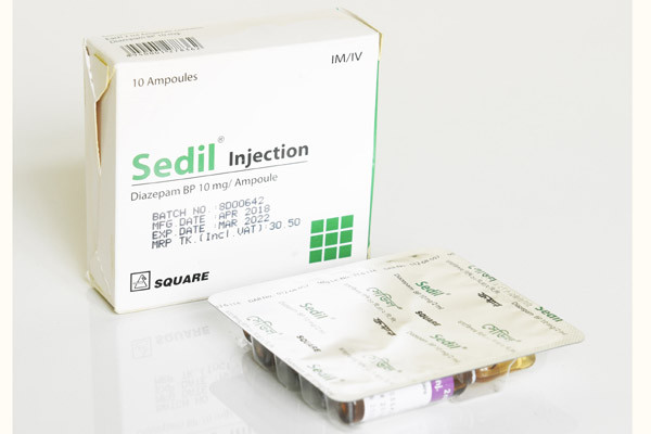 Sedil IM/IV Injection, Diazepam 10 mg/2 ml