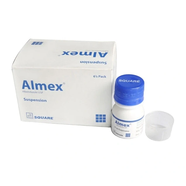 Almex Oral Suspension, Albendazole 200 mg/5 ml