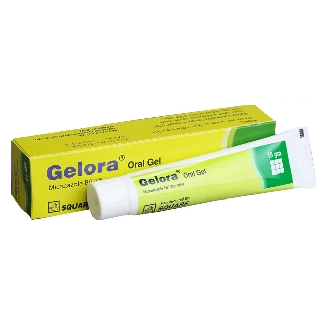 Gelora Oral Gel 15gm tube, Miconazole Nitrate 2% w/w