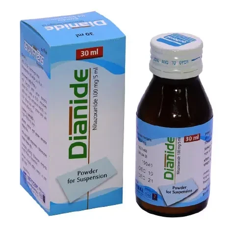 Dianide Powder for Suspension 30 ml bottle, Nitazoxanide 100 mg/5 ml