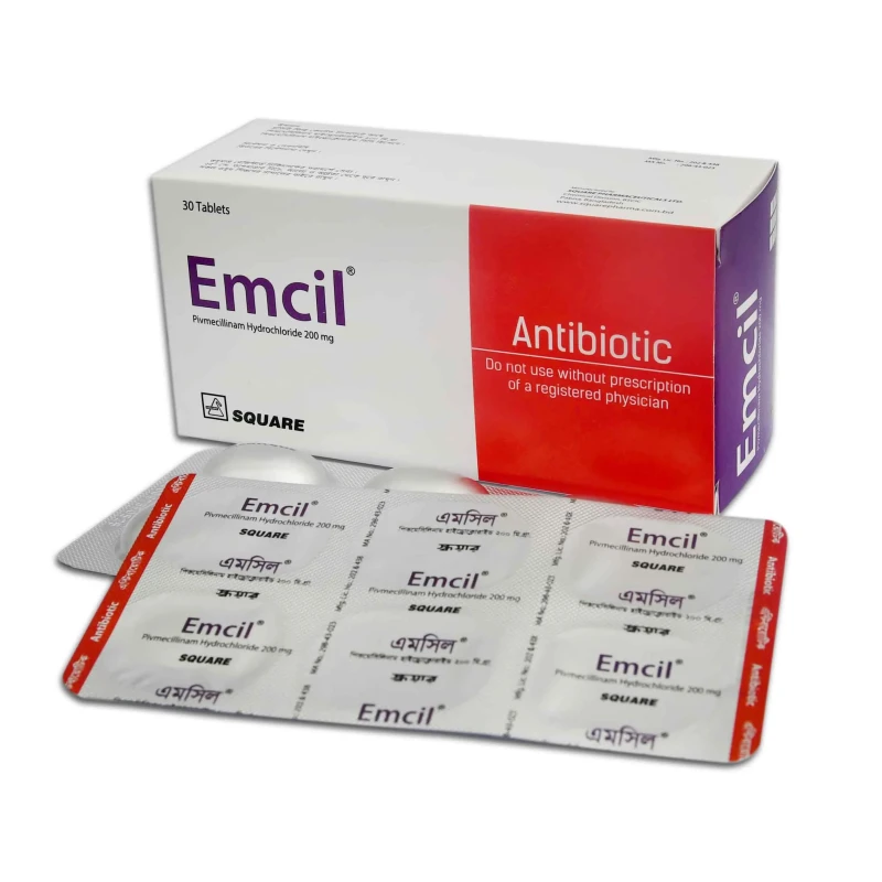 Emcil Tablet, Pivmecillinam 200 mg
