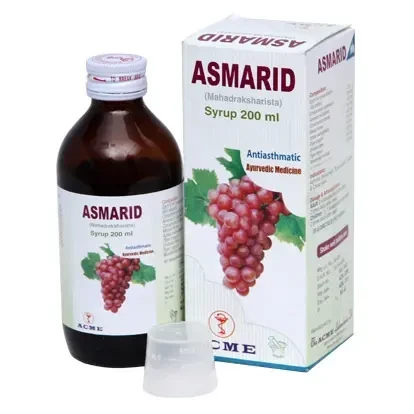Asmarid Syrup 200 ml bottle, Mahadrakkharist [Grape extract]