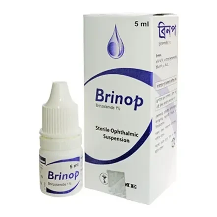 Brinop Ophthalmic Suspension 5 ml drop, Brinzolamide 1%