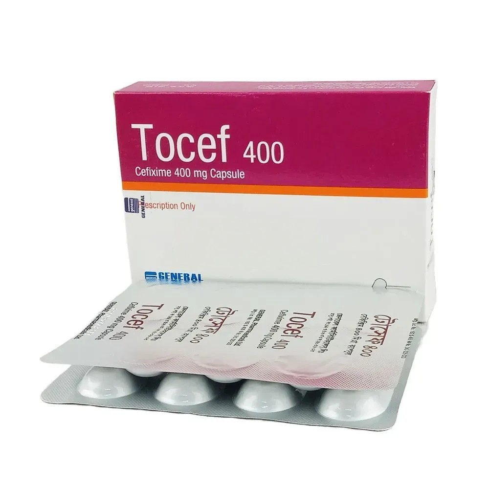 Tocef Capsule, Cefixime Trihydrate 400 mg
