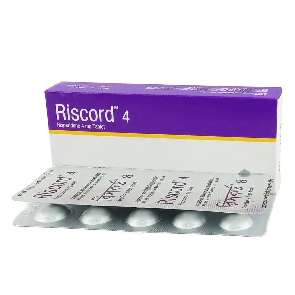 Riscord Tablet, Risperidone 4 mg