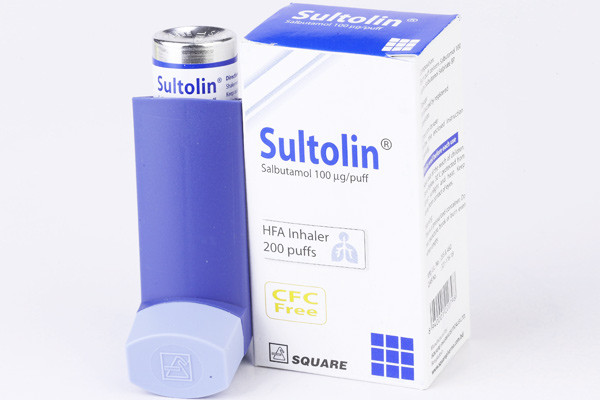 Sultolin Metered-Dose Inhaler (MDI) 200 metered dodes, Salbutamol 100 mcg/puff