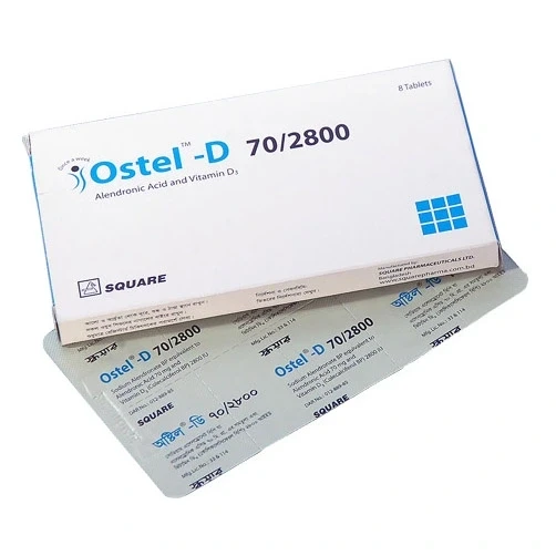 Ostel-D Tablet, Alendronic Acid + Vitamin D3 70 mg+2800 IU