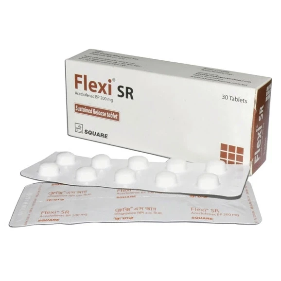 Flexi SR Tablet (Sustained Release), Aceclofenac 200 mg
