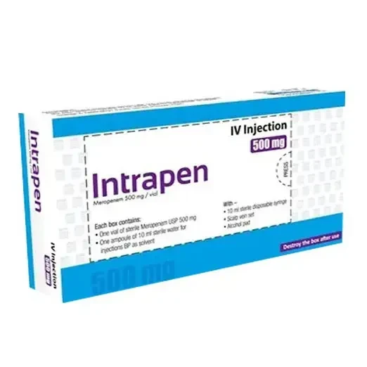 Intrapen IV Injection or Infusion, Meropenem Trihydrate 500 mg/vial