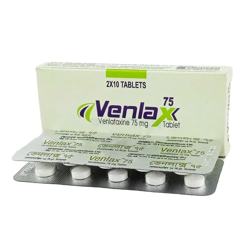 Venlax Tablet, Venlafaxine Hydrochloride 75 mg