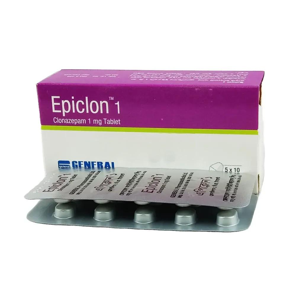 Epiclon Tablet, Clonazepam 1 mg