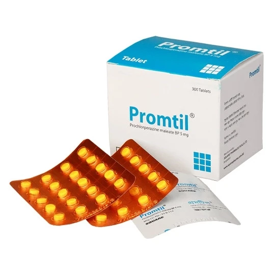 Promtil Tablet, Prochlorperazine Maleate 5 mg