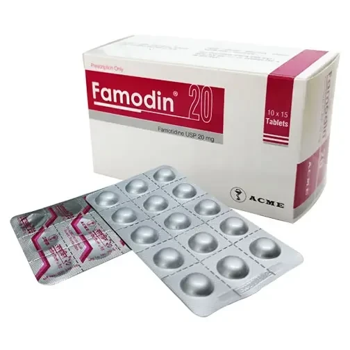 Famodin Tablet (15 tablets Strip), Famotidine 20 mg