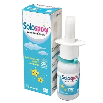 SoloSpray Nasal Spray 200ml, Sodium Chloride 0.9%