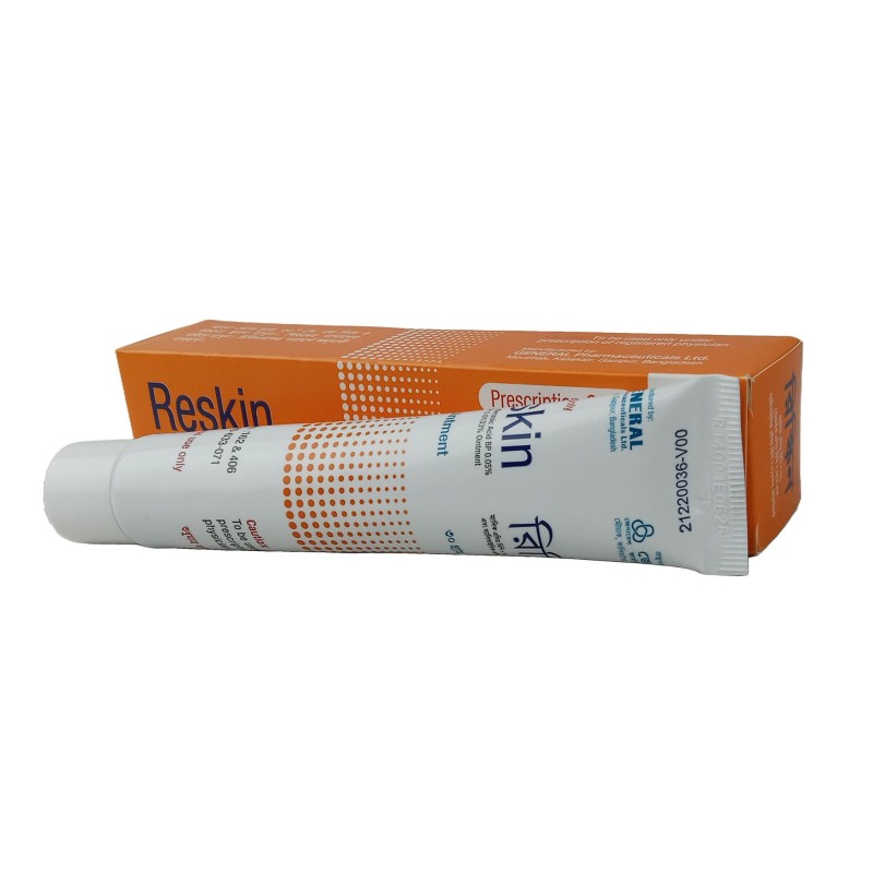 Reskin Ointment 30 mg tube, Malic Acid + Benzoic acid + Salicylic acid 0.7%+0.05%+0.0133%