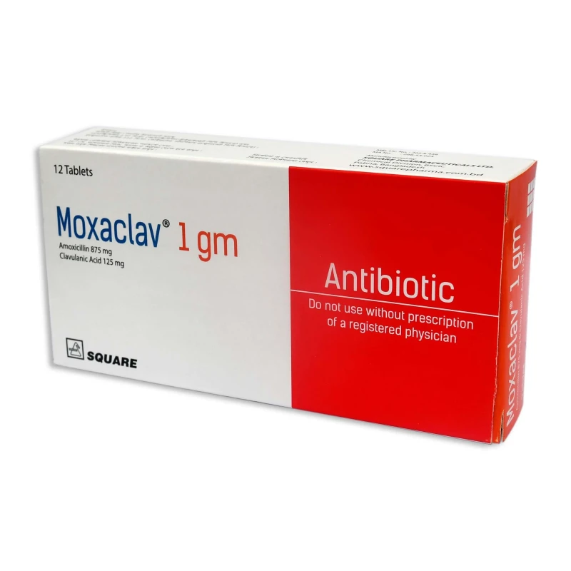 Moxaclav Tablet, Amoxicillin + Clavulanic Acid 875 mg+125 mg