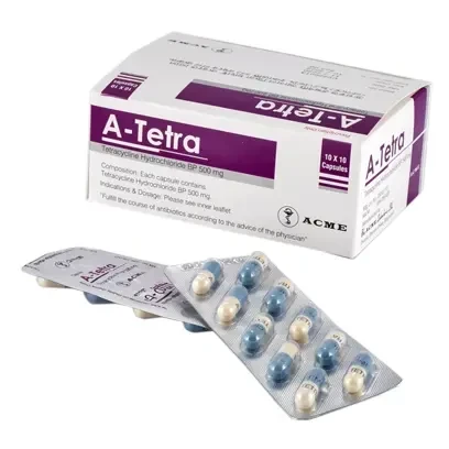 A-Tetra Capsule, Tetracycline Hydrochloride 500 mg