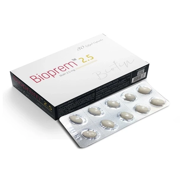 Bioprem Capsule, Biotin 2500 mcg