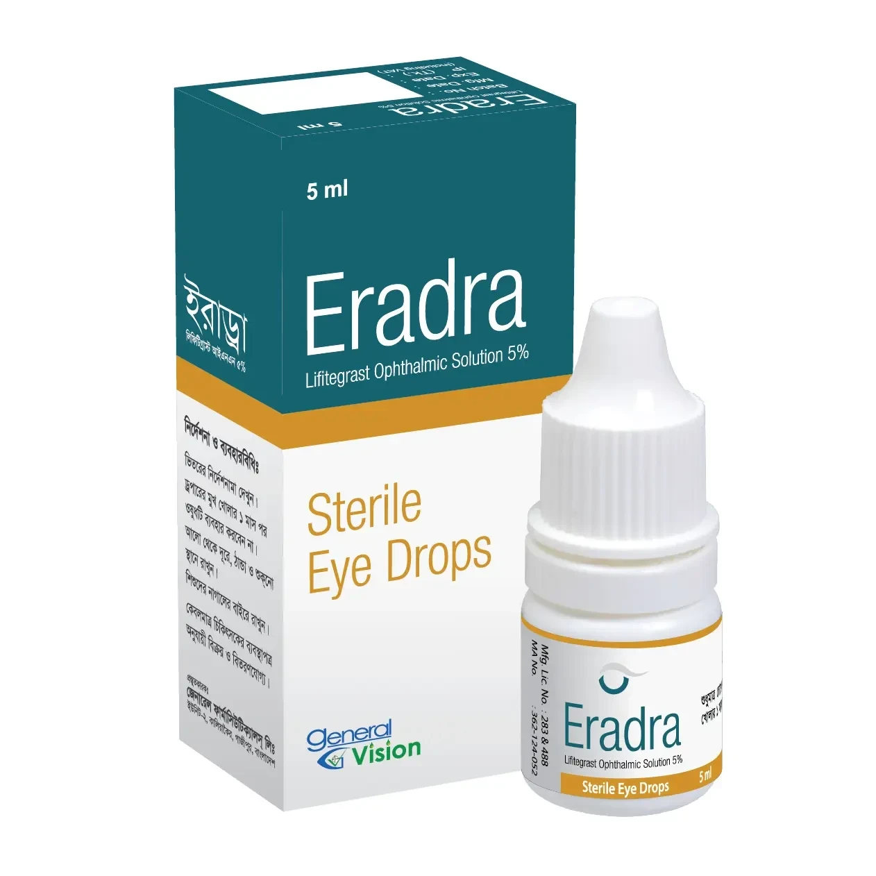 Eradra Ophthalmic Solution 5 ml drop, Lifitegrast 5%