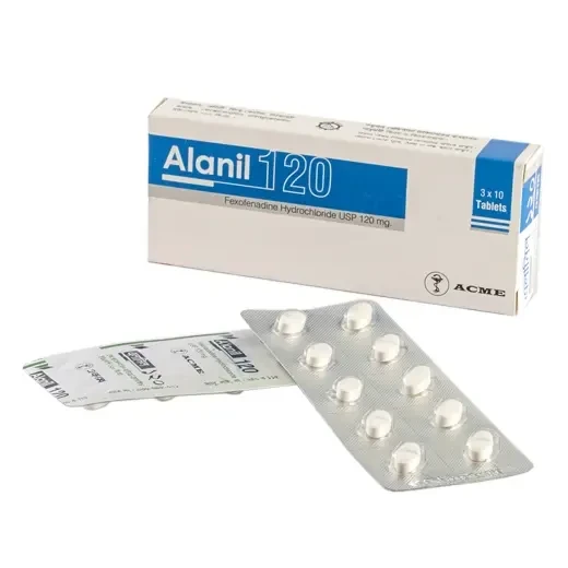 Alanil Tablet, Fexofenadine Hydrochloride 120 mg