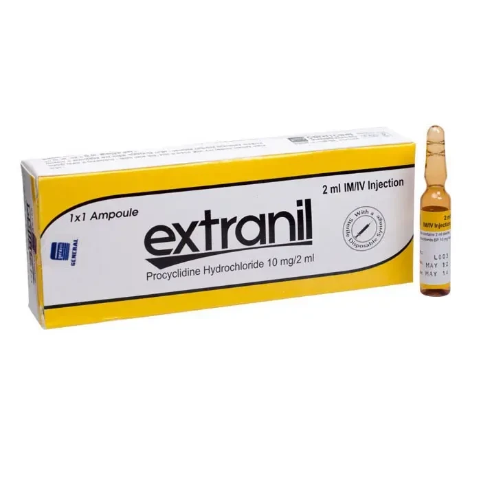 Extranil IM/IV Injection 2 ml, Procyclidine Hydrochloride 10 mg/2 ml